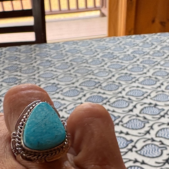 Turquoise  and Sterling Silver Ring size 7🌺NWTs - Picture 6 of 6